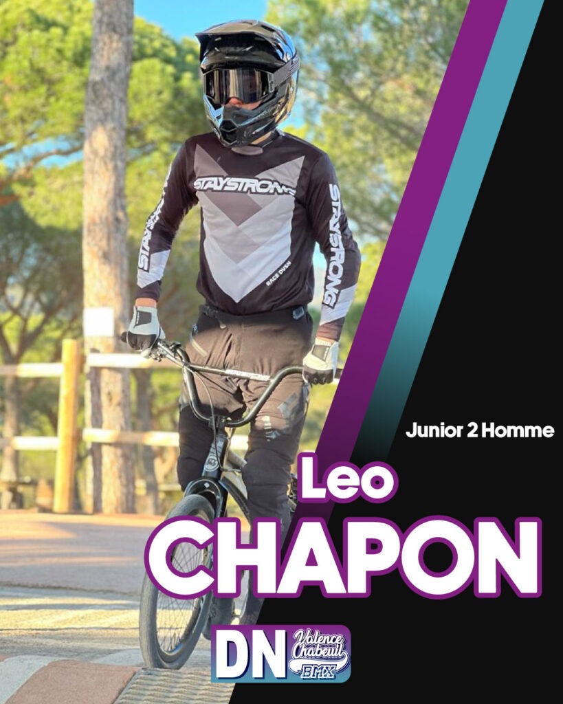 Léo CHAPON - Pilote DN - Club Valence Chabeuil BMX